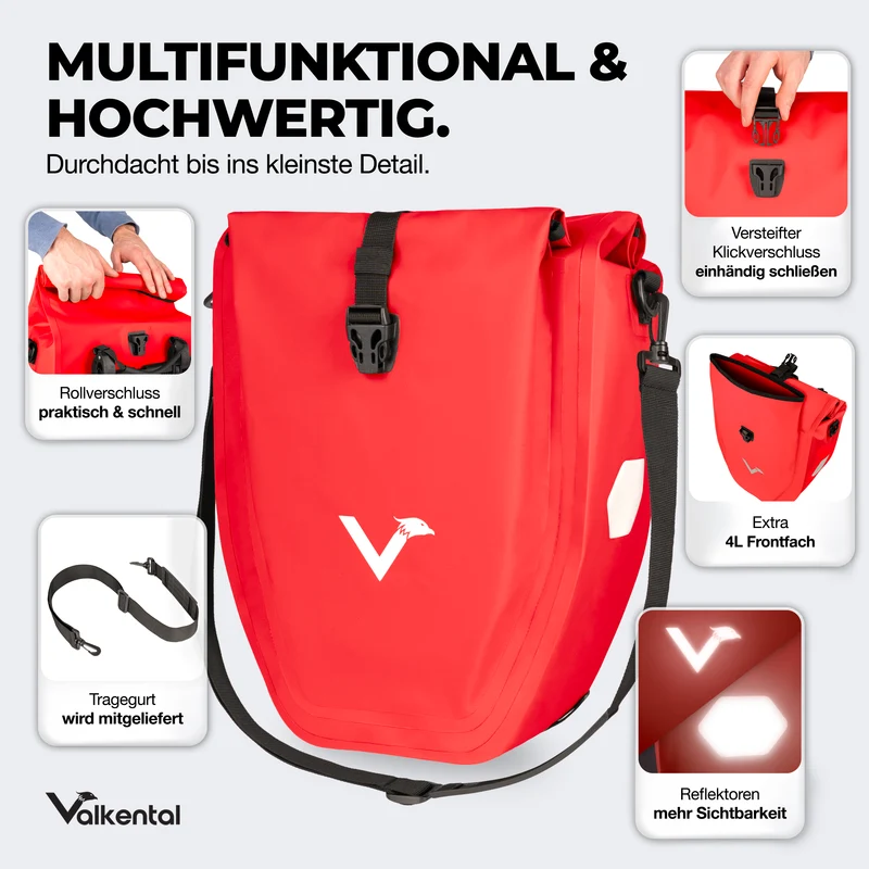 Sac à vélo - grand sac de porte-bagages imperméable - Produit de deuxième choix