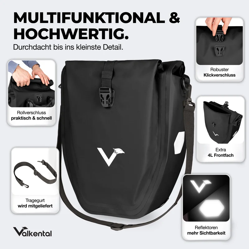 Sac à vélo - grand sac de porte-bagages imperméable - Produit de deuxième choix