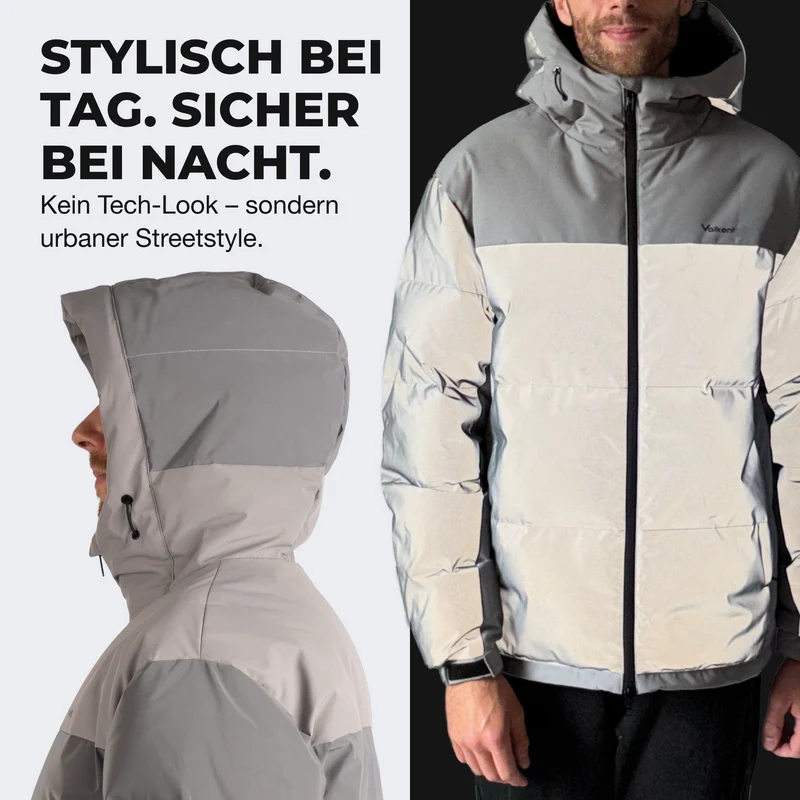 Reflective Puffer - Doudoune 100 % réfléchissante