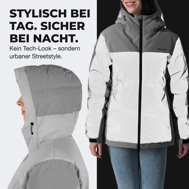 Reflective Puffer - Doudoune 100 % réfléchissante