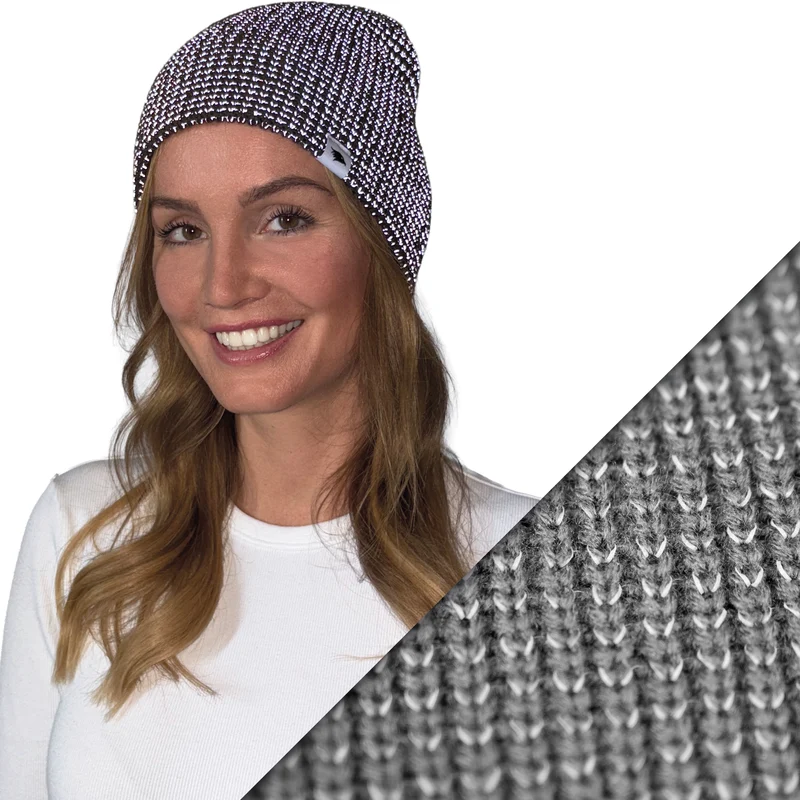 Reflective Beanie - Bonnet tricoté avec fil réfléchissant