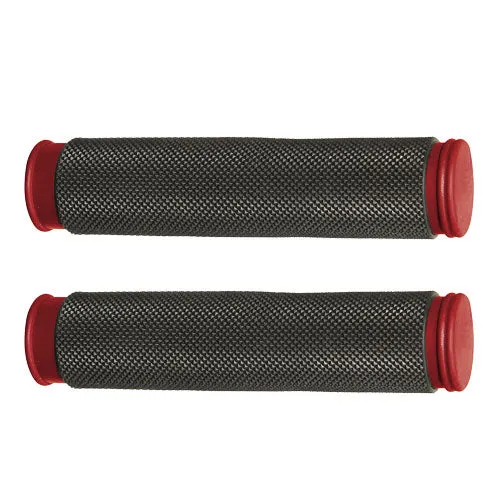 Poignées Herrman Diamond – Double densité Rouge/Noir 130 mm Ø22