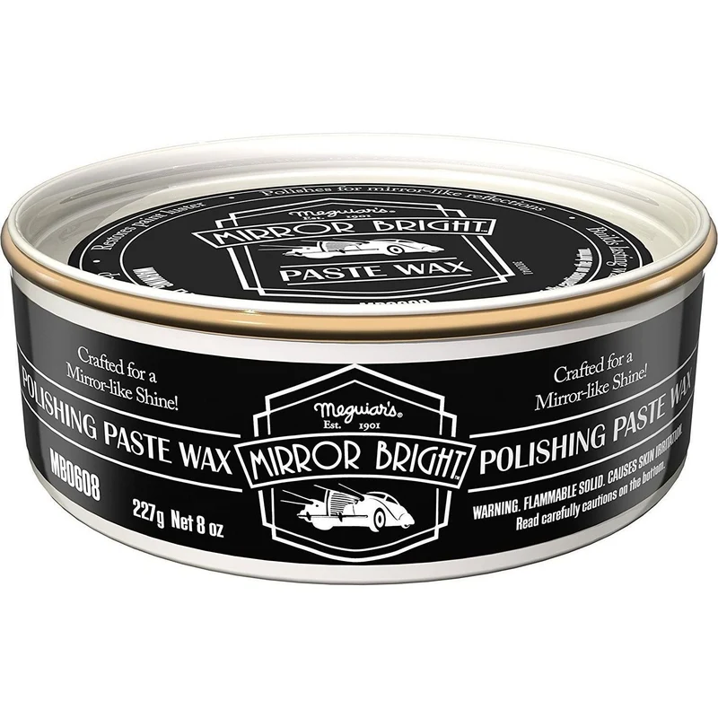 Meguiar's Mirror Bright Cire en Pâte 227 g – Brillance éclatante et protection durable