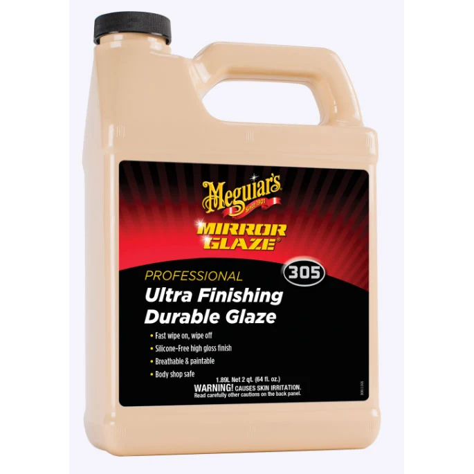 MEGUIAR'S Cire Sans Silicone 1,89 L – Finition brillante pour peinture fraîche