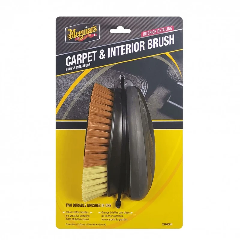 MEGUIAR'S Brosse Intérieure Toutes Surfaces – Nettoyage efficace tissu & moquette