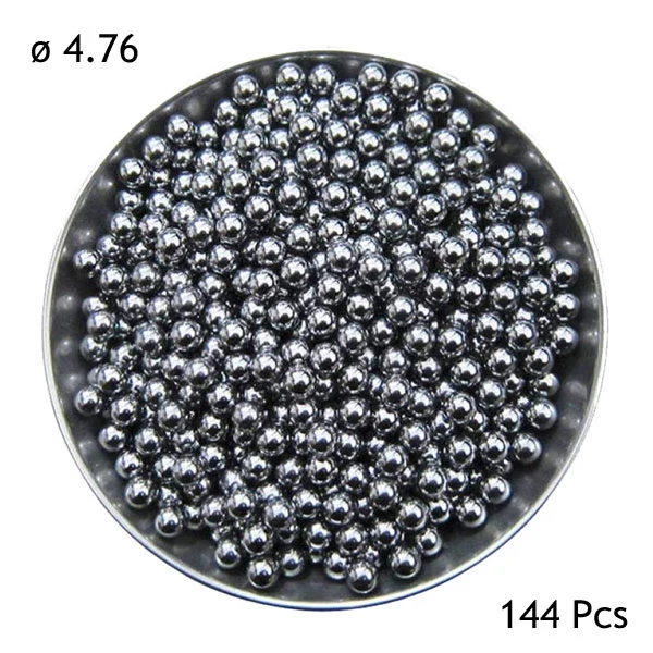 Billes acier 3/16” (4,762 mm) – Lot de 144 pièces pour moyeux, jeux de direction ou pédaliers