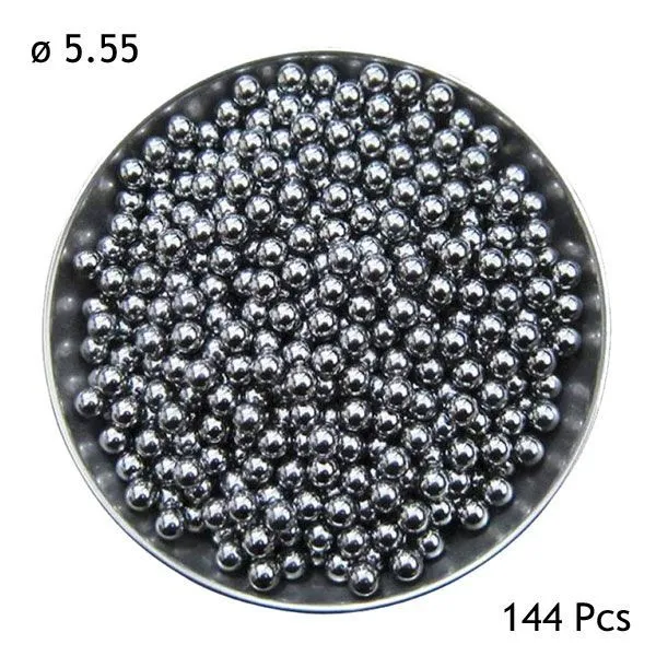 Billes acier 5,556 mm (1 lot de 144 pièces) – Pour moyeux, roulements, pédaliers