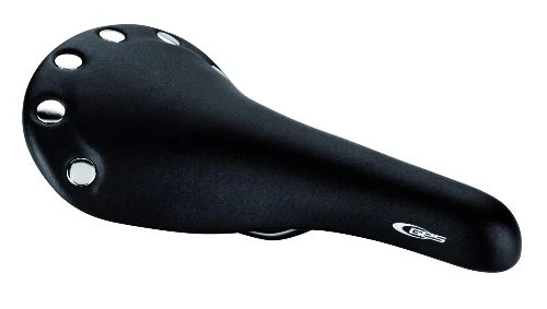Selle vélo rétro noire à rivets – 275 x 155 mm, style vintage et confort