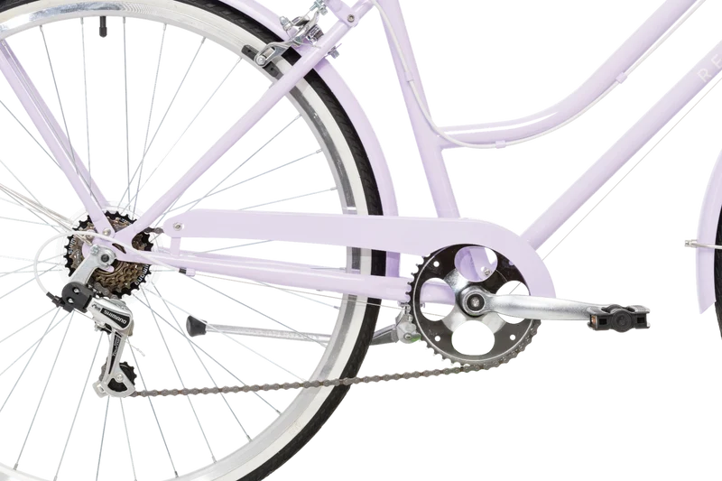 Vélo urbain femme REID Ladies Classic 28" – Lavande – Taille L (52 cm) – 7 vitesses – Élégance et confort