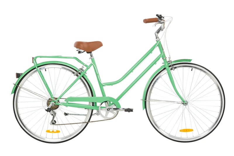 Vélo urbain femme REID Ladies Classic Lite 28" – Vert menthe – Taille L (52 cm) – Léger, vintage & 7 vitesses