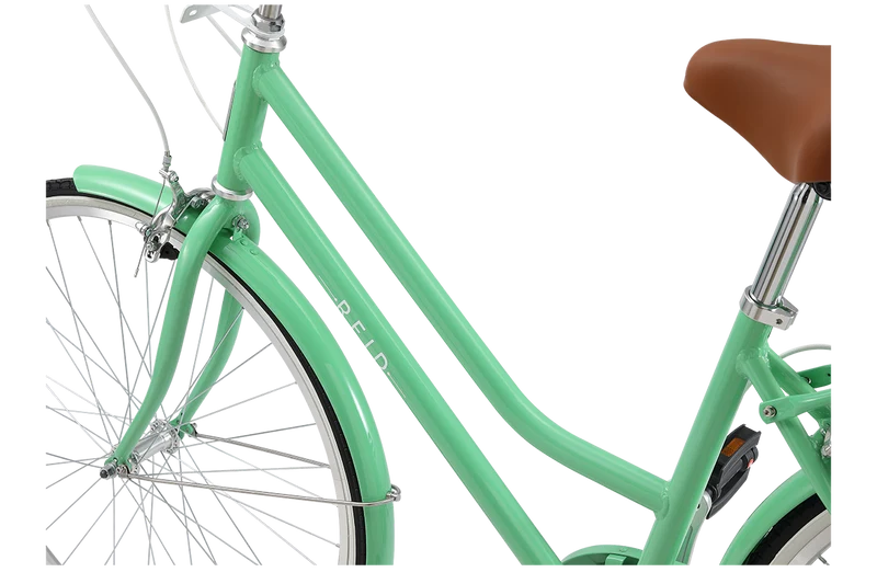 Vélo urbain femme REID Ladies Classic Lite 28" – Vert menthe – Taille L (52 cm) – Léger, vintage & 7 vitesses