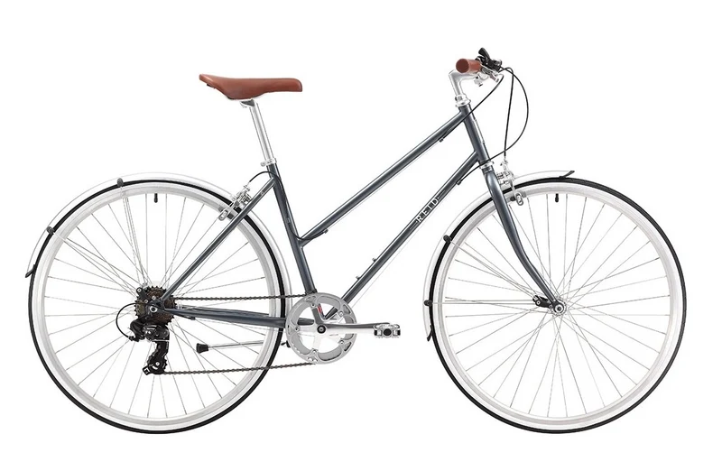 Vélo urbain femme REID Ladies Esprit 28" – Charcoal – Taille M (46 cm) – Style vintage & 7 vitesses