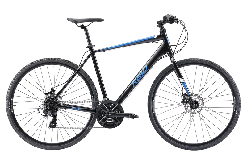 Vélo urbain femme REID Transit Disc 28" – Off Noir – Taille L (51 cm) – Freins à disque & cadre WSD