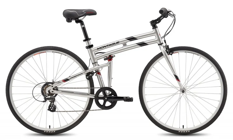 Vélo pliant Montague Crosstown 19" Argent Brillant – Urbain, léger et confortable