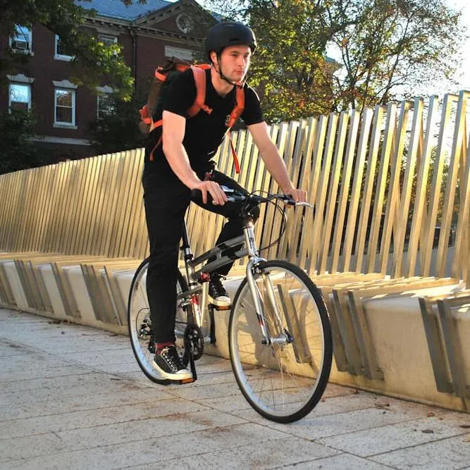 Vélo pliant Montague Crosstown 19" Argent Brillant – Urbain, léger et confortable