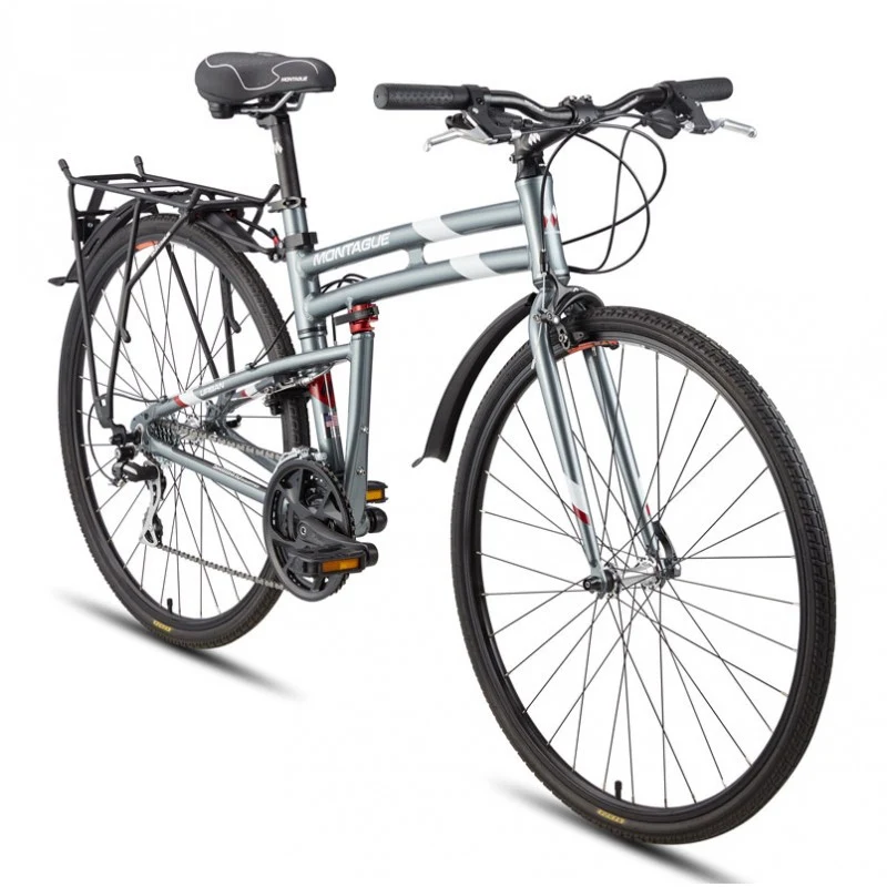 Vélo pliant Montague Urban 19" Argent – Roues 700C, 21 Vitesses
