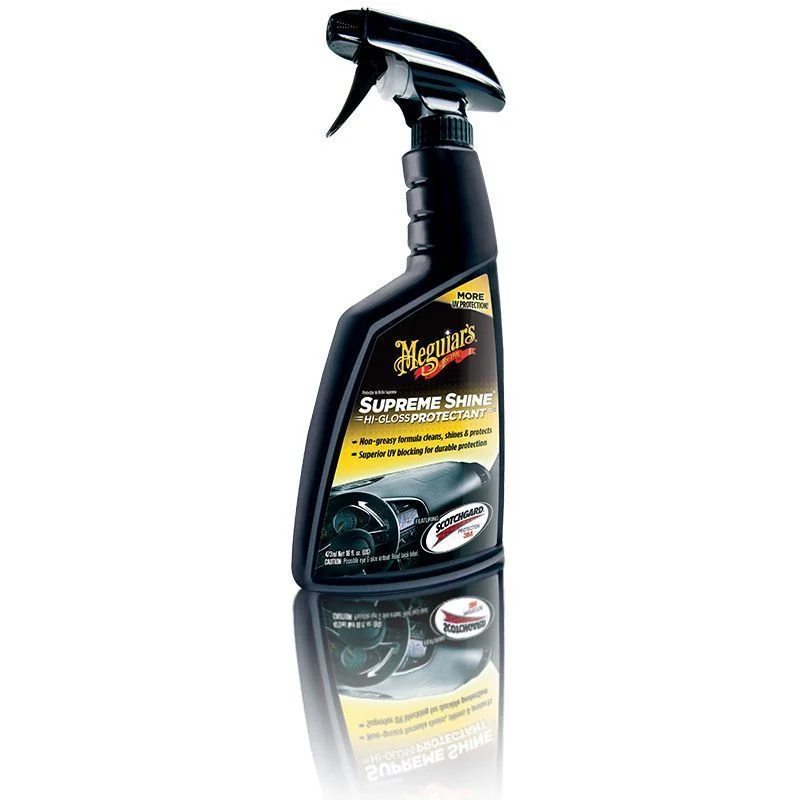 Meguiar's Supreme Shine 473 ml – Nettoyant et protecteur vinyle, plastique et caoutchouc