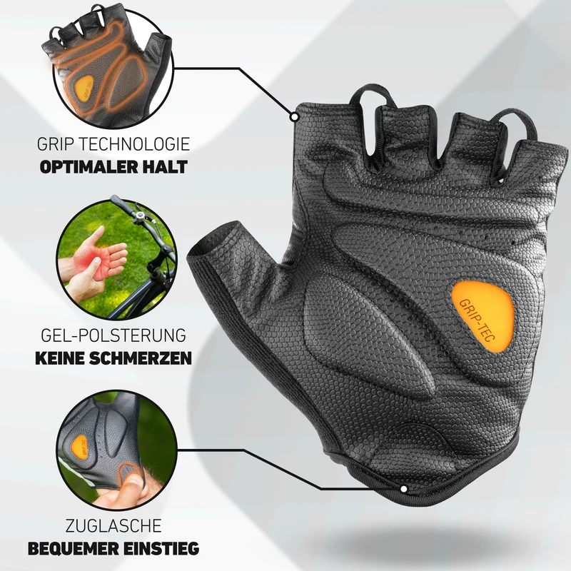 BikeRider Advanced - Gants de vélo professionnels avec rembourrage en gel