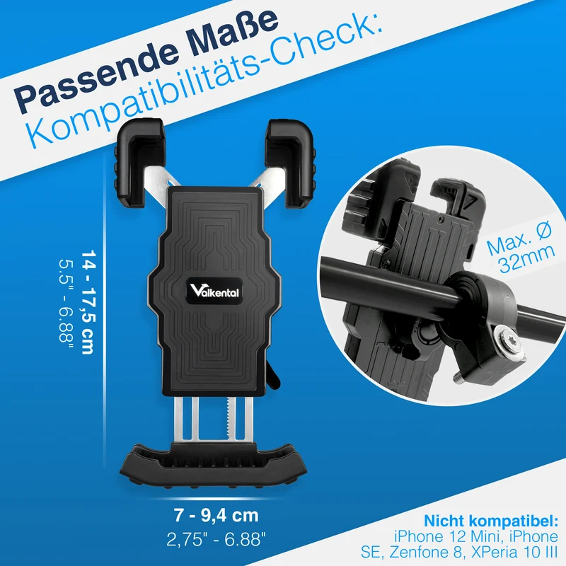 PhoneFix - support de téléphone portable pour vélo à fixer sur le guidon