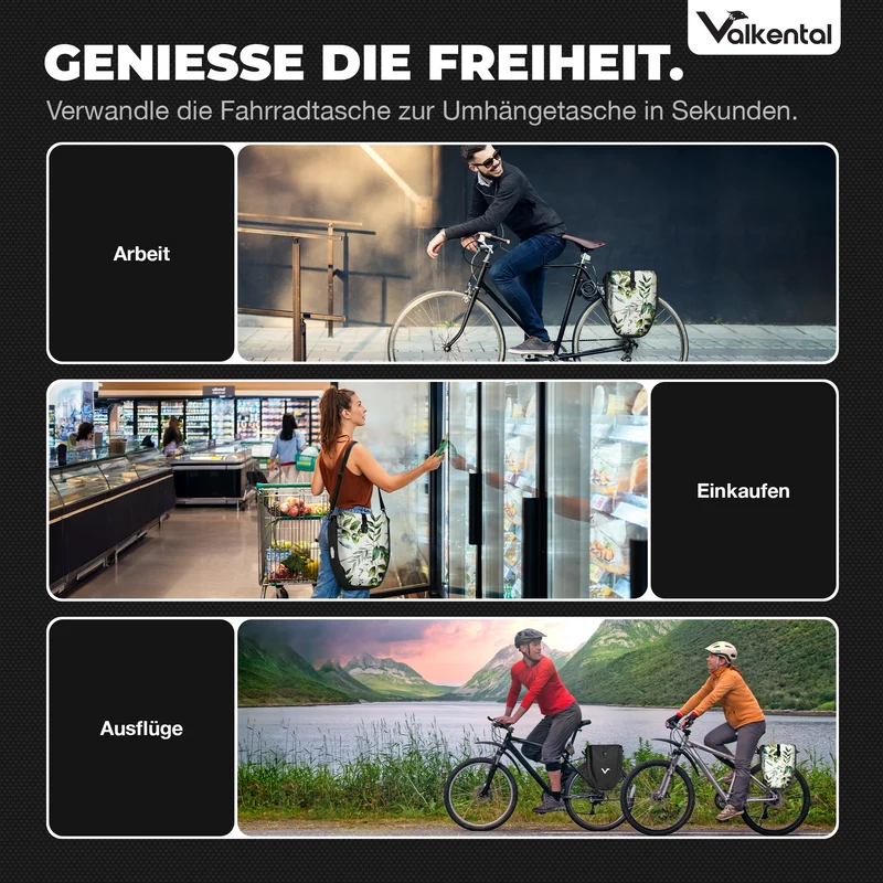 Sac à vélo - grand sac de porte-bagages imperméable