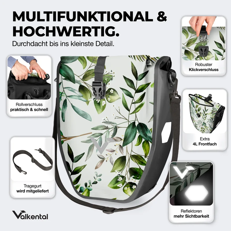 Sac à vélo - grand sac de porte-bagages imperméable