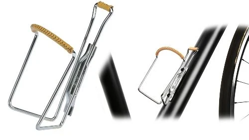 Porte-bidon Zéfal Vintage – 80g – Alu & cuir – Réf. 1720 – Style classique pour vélo rétro