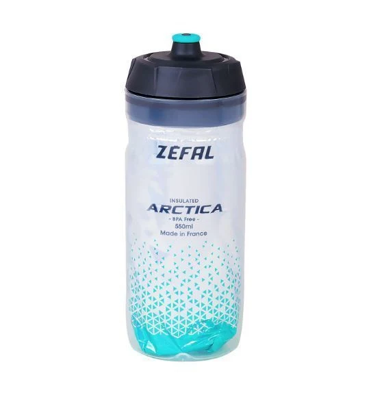 Bidon Isotherme Zefal Arctica 55 Silver / Caribbean Green 550 ml – Léger, Sans Odeur, Maintien Température 2h30