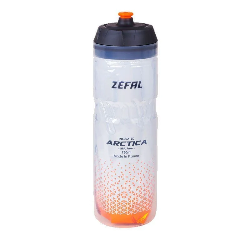 Bidon Isotherme Zefal Arctica 750ml – Silver/Orange, 2h30 Thermo