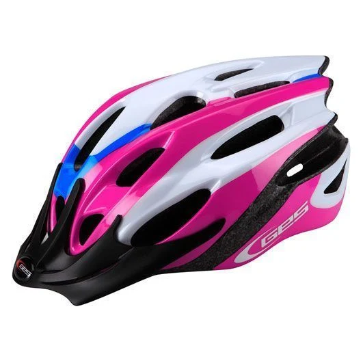 Casque vélo junior Apache 47-53 cm Rose/Bleu/Blanc – Léger, confortable et sécurisé, norme CE EN 1078