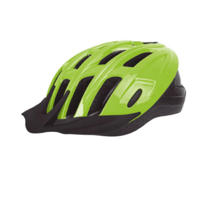 Casque VTT InMold Dynamic Vert Fluo taille M (54-58 cm) – Léger, ventilé, conforme norme CE EN 1078