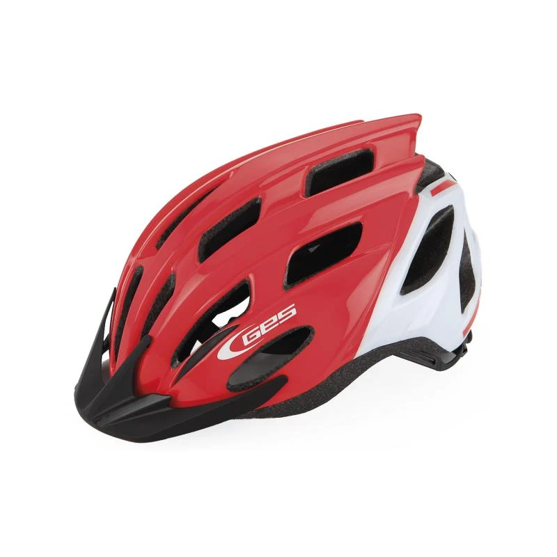 Casque vélo junior InMold Kore Rouge/Blanc taille S (50-56 cm) – Léger 285 g, sécurité enfant