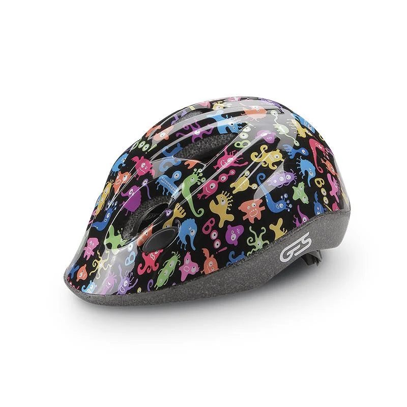 Casque vélo enfant Kid Noir “Monde de la Mer” – Taille 47-53 cm, 230 g, 8 ventilations