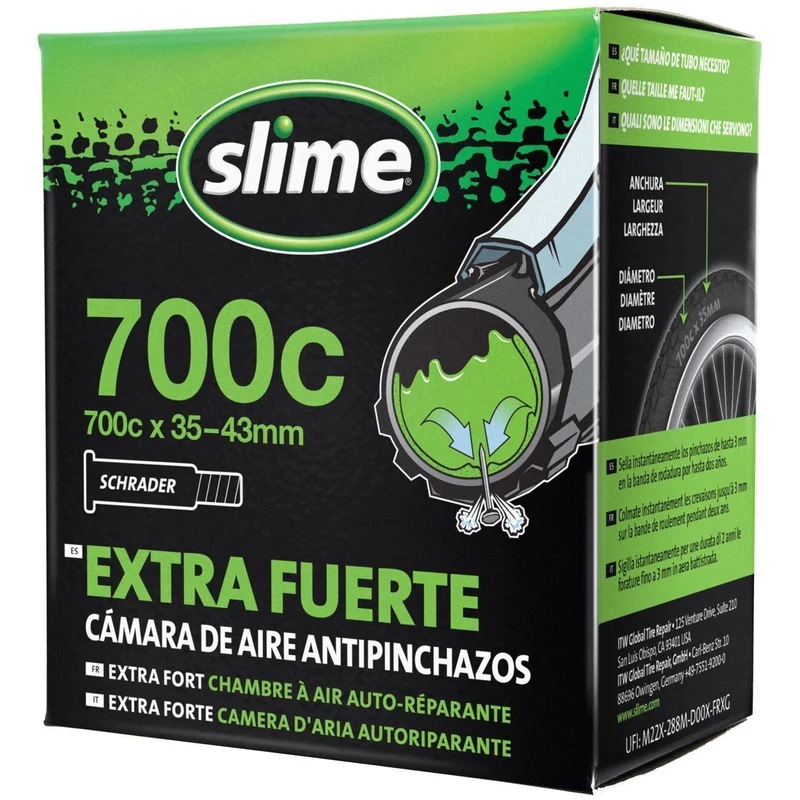 Chambre à air auto-réparante Slime 700 x 35/43 – Valve Schrader