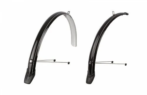 Garde-boue vélo 28" – Set avant et arrière 51 mm – Noir – Polisport