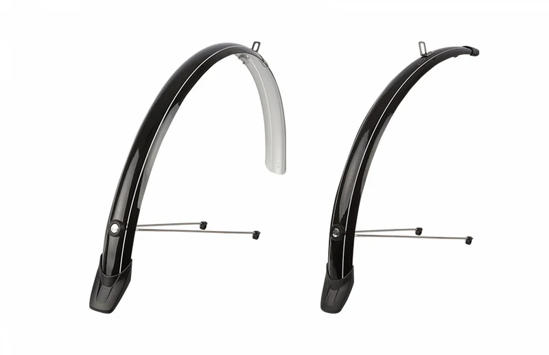 Garde-boue vélo 28" – Set avant et arrière 51 mm – Noir – Polisport