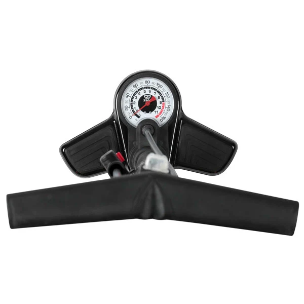 Pompe à pied Zefal Profil Max FP20 – 9 bar – Raccord universel Z-Switch – Manomètre grand format – Argent