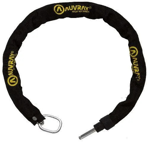 Chaîne lasso Auvray Plug – Ø5,5 mm, 90 cm, acier cémenté pour antivol fer à cheval, gaine nylon tressé