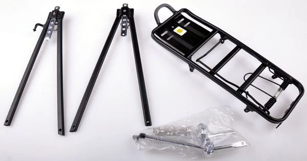 Porte-Bagages Arrière Vélo Réglable – Aluminium – 24" à 28" – Charge Maxi 25 kg