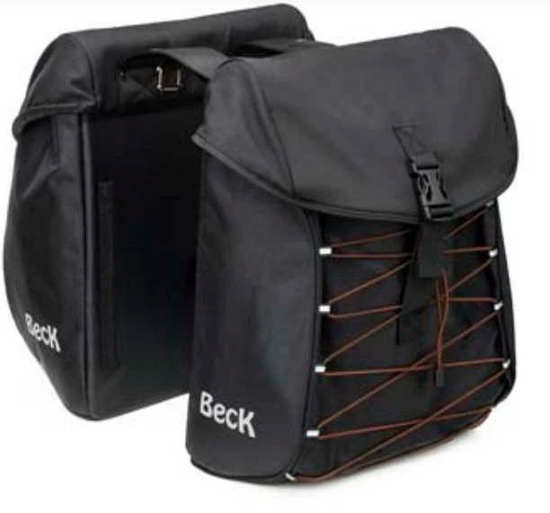 PAIRE SACOCHES BECK S.TAR brown 33x13x43 36 Litres KLICKFIX 23-BE-7008