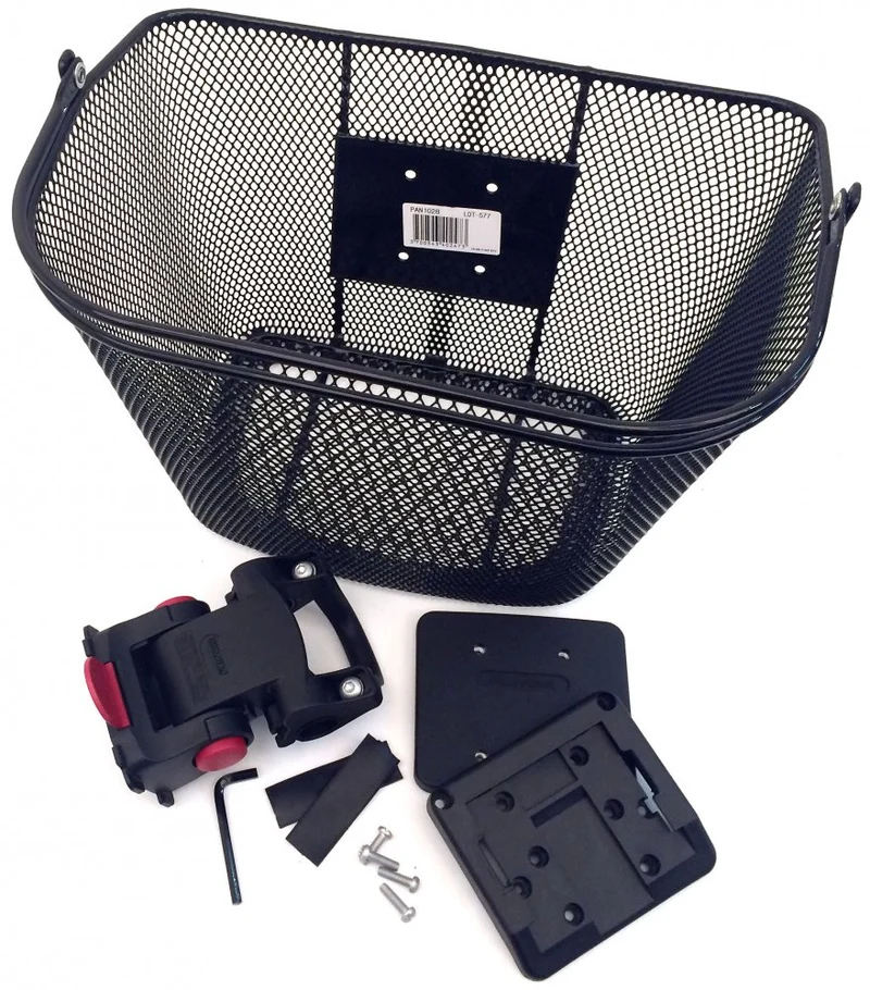Panier Avant Vélo à Clip – Fixation Guidon Ø22,2 / Ø25,4 mm – 33x24x25 cm