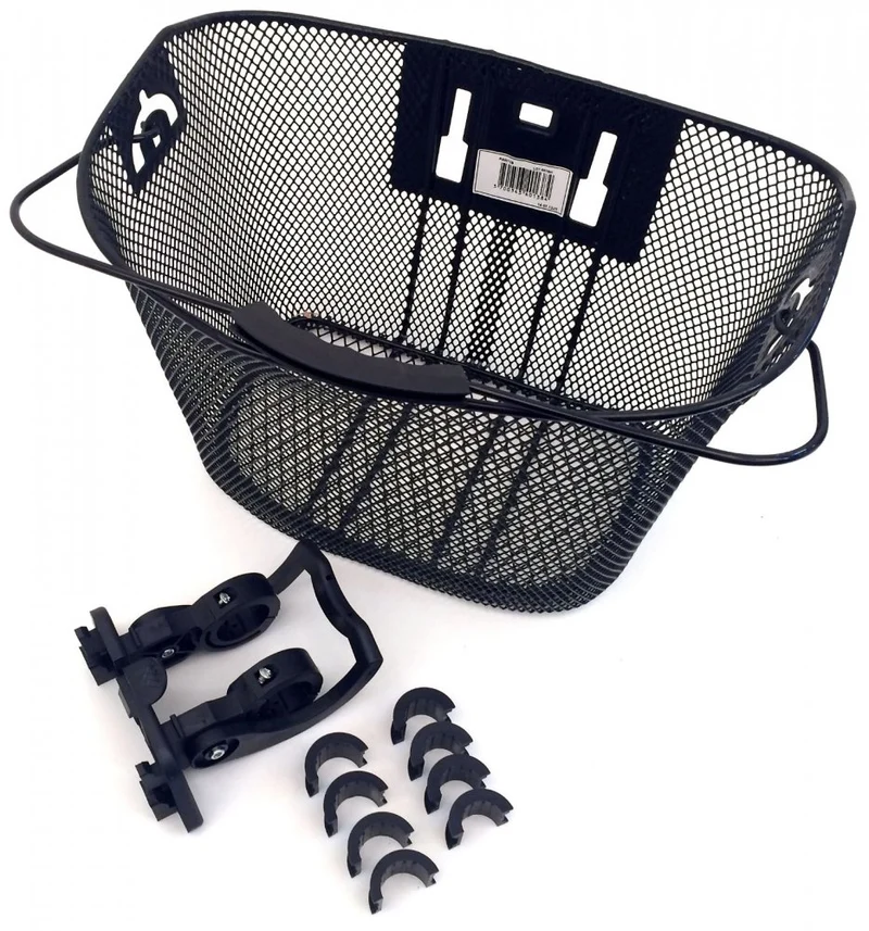 Panier Avant Vélo à Clip – Fixation Guidon 22,2 / 25,4 / 31,8 mm – Amovible et Résistant