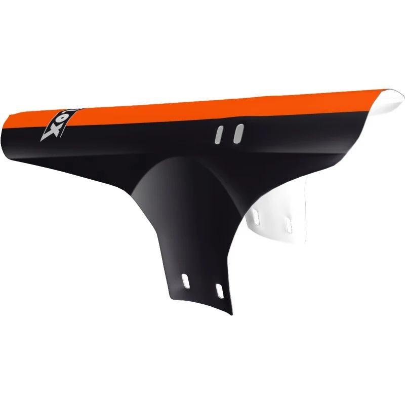 Garde-boue avant avec collier – Noir et Orange – Priplack® résistant et léger – Montage rapide