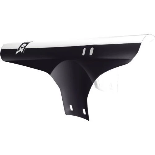 Garde-boue avant avec collier – Noir et Blanc – Priplack® résistant et léger – Installation rapide