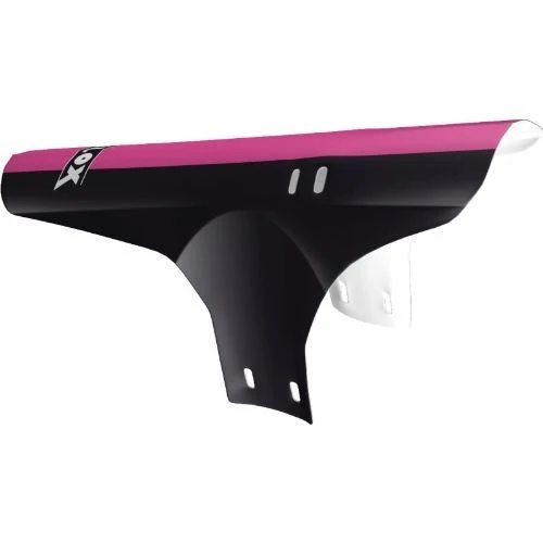 Garde-boue avant avec collier – Noir et Rose – Protection efficace contre boue et éclaboussures – Montage rapide