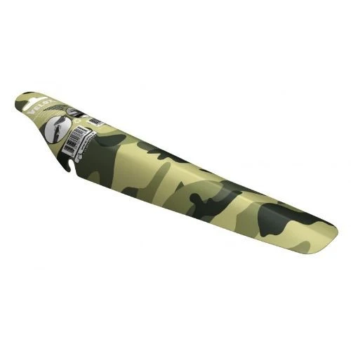 Garde-boue arrière clipsable sous selle – Armée Camouflage – Compatible route et VTT – Léger et facile à installer