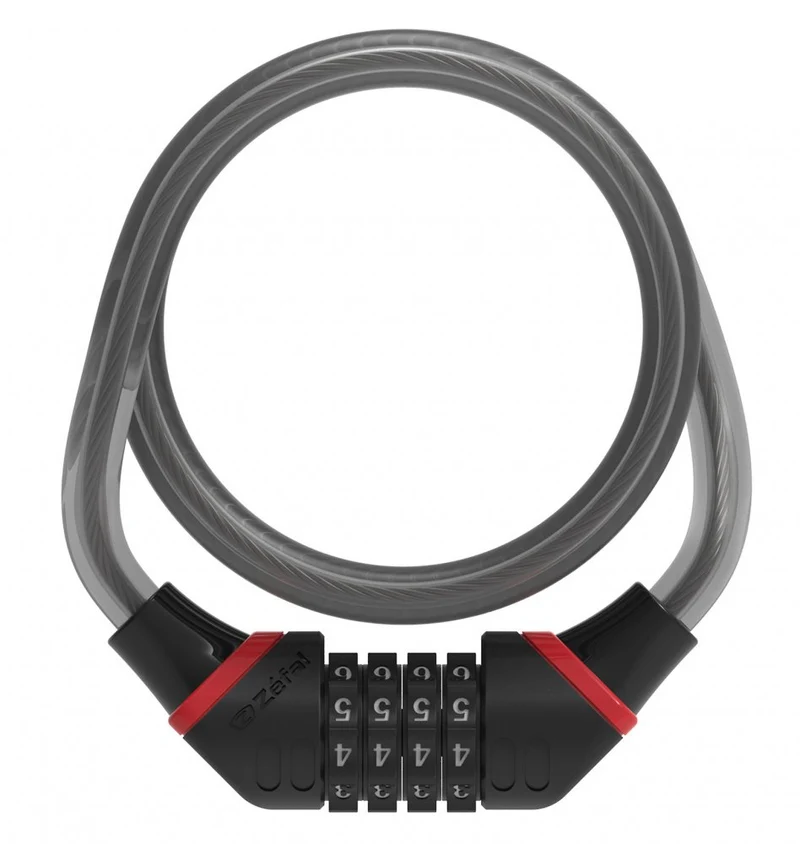 Antivol câble Zefal K-Traz C8 Code – Ø12 mm, 180 cm, sécurité 8/20, combinaison 4 chiffres, montage rapide