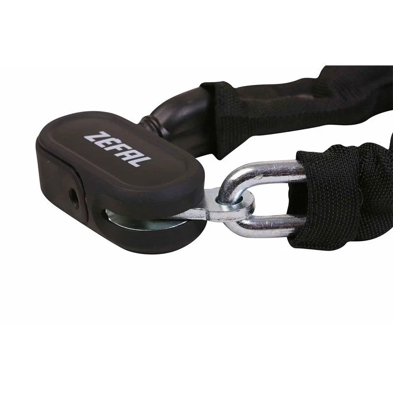 Antivol chaîne Zefal K-Traz M10 – Ø8 mm, 90 cm, double verrouillage Z Safe, 2 clés incluses