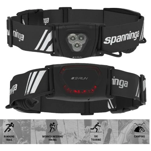 Ceinture lumineuse RUNNING LIGHT S-RUN – Éclairage avant blanc & arrière rouge, rechargeable USB