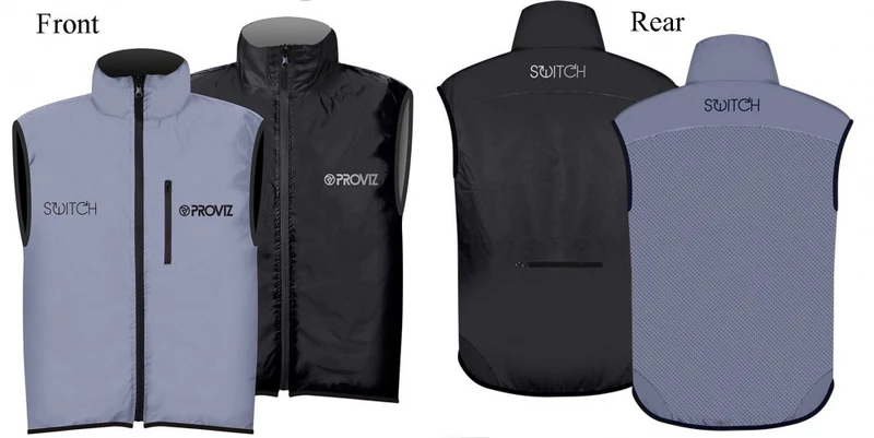 Gilet de cyclisme PROVIZ REFLECT360 Switch – Réversible haute visibilité, taille XL