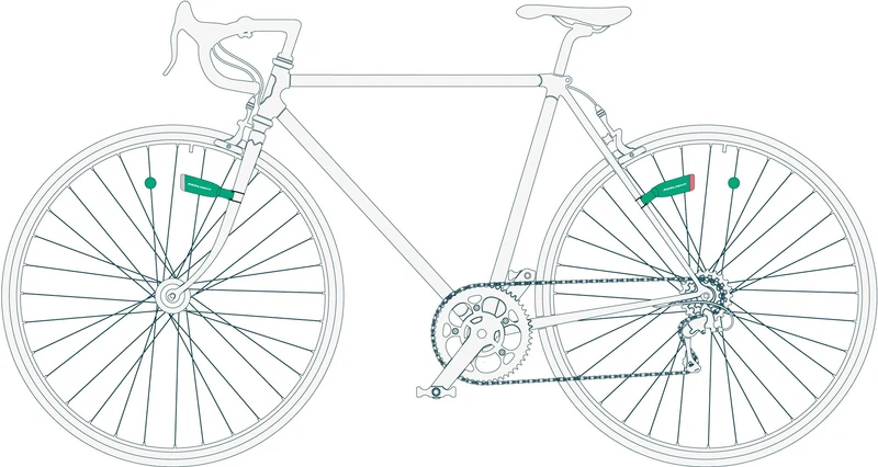 Reelight CIO battery-free bicycle lighting kit